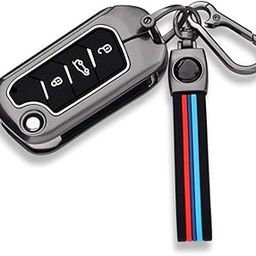 J K b K Metal Car Key Cover Compatible with Mahindra SUV XUV 7OO 3 Button – Flip Key-10