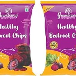 Graminway Healthy Beetroot Chips 50g Pack of 4-image-1