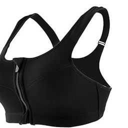 BNF®Front Zipper No Rims Gym Sports Bra Compression Underwear Yoga Top Black L|Clothing, Shoes & Accessories | Womens Clothing | Sleep | Bras & Bra Sets-picture-12