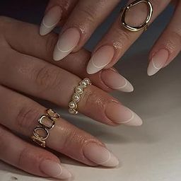 Nakhi 24 Reusable Artificial Fake Nail Set | Base Peach colour with matte Nails | Lightweight & Long Lasting | Quick Fix For Festivals & Special Occasions-6
