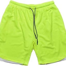 Meadawgs®Men's 2 in 1 Running Shorts Summer Sports Shorts for Yoga Sports Training Green M|Clothing Shoes & Accessories | Mens Clothing | Shorts|1 Men's Sports Shorts-image-54