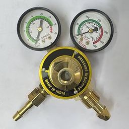 Paras Heavy-Duty Double Gauge Oxygen Regulator, Industrial Brass Body, Precision Gas Flow Control for Welding and Cutting-29