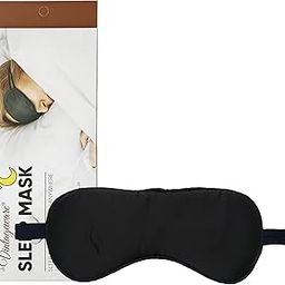 Vintageware® Eye Mask for Sleeping with Adjustable Strap Super Soft Sleeping Mask Blind Fold for Comfortable Sleep (Black)-image-92
