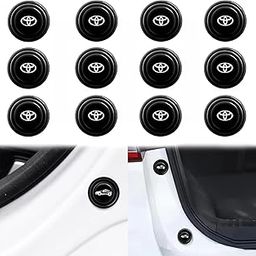 DENMILE Car Door Shock Absorber Protector Pads Gasket Guard Edge Stickers for Toyota Hyryder, Innova, Hycross, Fortuner, Rumion, Glanza, Camry, Hilux, Etios, Corolla-13