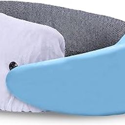 GREELI Memory Foam Neck Pillow, Snake Shape Travel Pillow with Snap Button, Neck Pillow for Travelling & Flight Travel, Ergonomic Support for Comfort & Pain Relief(Grey Single)-12