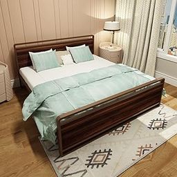 Design HUB1 Metal Vega King Bed Brown-10
