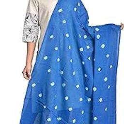 Women's Pure Cotton Single-Colored Traditional Authentic Bandhej Bandhani Dupatta Chunni-picture-18
