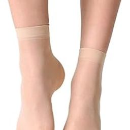 RSP THAKORE ENTERPRISE SME Women's Non-Slip Socks with Heel Pads, Female No-Slip Socks (M) TRANSPERENT LADIES SOAKS (1) pair-image-36