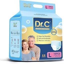Premium Dr. C Doctor's Choice Adult Diaper Pants, Large, 10 Pcs (L)-image-22