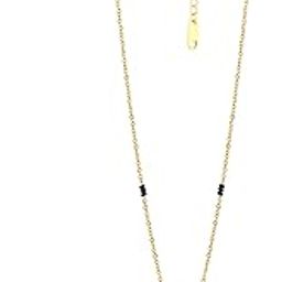 Anvitha Mangalsutra Necklace | Gold-Tone Chain with Black Beads & CZ Trinity Pendant | Adjustable Lobster Clasp | Chic, Symbolic & Perfect-image-75