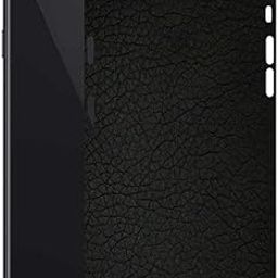 AtOdds - Compatible for iPhone SE (2020) - Mobile Back Skin Sticker - Lamination - Rear Screen Guard Protector Film Wrap (Coverage - Back+Camera+Sides) (Design - Black Leather)-image-43