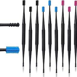 HANNEA® Silicone Ear Wax Removal Tools Ear Wax Cleaner Sticks Dual Head Ear Wax Removal Tool with Silicone Bristles Ear Canal Cleaning Brush Reuseable Ear Wax Cleaner for Adults, Set of 9Pcs-image-90