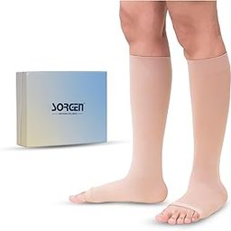 Sorgen Royale (Microfiber) Extra Soft Superior Fabric Medical Compression Stockings for Varicose Veins Class 1 Knee Length in Eco-Friendly Zip Pouch. (Medium)-18