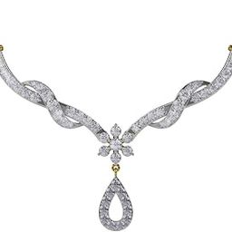 18KT Yellow Gold and Diamond Mangalsutra for Women-image-57
