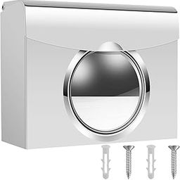 Paper Towel Dispenser, Wall Mounted Toilet Paper Holder, Stainless Steel Tissue Holder, Large Capacity Hand Towel Dispenser, Commercial Paper Tissue Dispenser for Hotel-image-73