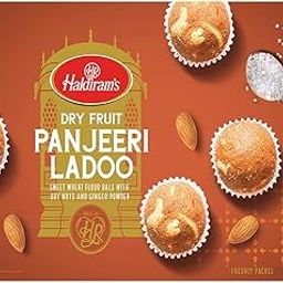 Haldiram's Mithas Ladoo - Dry Fruit Panjeeri Box,400 Gram,Indian Sweets Diwali Gift Pack,Almond-image-60