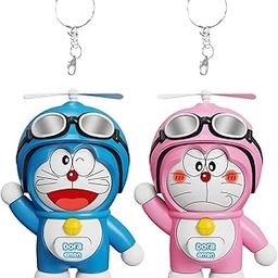 2pcs Bag Charms, Cute Keychain, Keychains Toy Cute Doll Key Holder Cartoon Character Keychain for Men Women Gifts (Blue and Pink-39