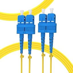 KeepFly Fiber OS2 SC to SC Fiber Patch Cable 3m/10ft,1G/10G SMF 9/125μm Singlemode Duplex Fiber Optic Cable,SC-SC/UPC Fiber Jumper Patch Cord LSZH(Yellow)-image-8