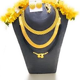 PUNYATVA Devi Face Jewellery Set| Ornaments for Varalakshmi Amman,Durga,Lakshmi,Gauri,Ammavari| Margashirsha Mukhota Dagine | Navratri,Hartalika Teej Puja,Varalaxmi Vratam,Gauri Ganpati,Gangaur Pooja-image-90