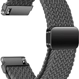ACM Watch Strap Woven Braided Magnetic 20mm compatible with Amazfit Active Smartwatch Adjustable Belt Band-image-13