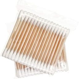 BANGERZ (2400 PCS) 100% Pure Cotton Extra Soft Wooden Ear Buds Removing Ear Wax, Baby Care, Art & Craft - Ear Cleaning Eco Friendly and Biodegradable Wooden Cotton Earbuds-image-58