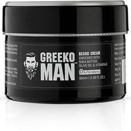 Vasu Greeko Man Beard Cream - Shea butter, Olive oil & Vitamin-E nourish, soften and strengthen hair, helping to style 50Ml-49