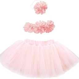 BabyMoon | Set of 3 Princess Tutu Outfit | Baby Photography Shoot Props | Baby shower Gift | Peach-image-36