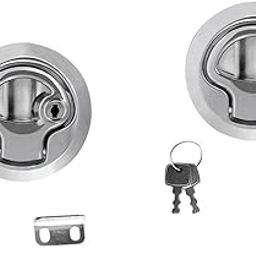 VELURA 2 Pieces Zinc Alloy Chrome Finished Marine Boat Deck Flush Latch Pull Latch|1 Piece Fishing Reel |Deck & Cabin Hardware| Parts & Accessories-image-13
