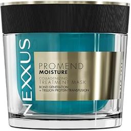 Nexxus Promend Moisture Collagenizing Treatment Mask For Dry Hair 200 ml | 2.3 X Smoother | 57% Less Frizz | Luxury White Rose Fragrance Profile-0
