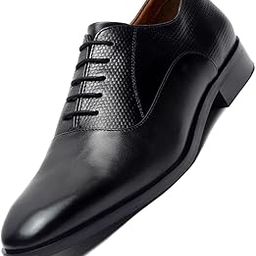 Men's Devils Black Derby Formal Shoes Handmade Italian Leather Shoes for Men (EUPLDYJB) (Size- 12 UK)-image-33