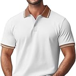 Pure Cotton Half Sleeves Regular Fit Plain Solid Classic Polo Colored Collar T-Shirt for Men (Colors: Olive, Black & White)-image-27