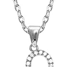925 Silver Studded Curl Heart Pendant with Link Chain | Gifts for Girlfriend, Gifts for Women and Girls |With Certificate of Authenticity and 925 Stamp | 6 Month Warranty*-image-3
