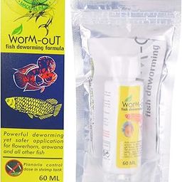 VAYINATO Aquatic Remedies Worm-Out Fish Deworming Formula, 60ML for Flower Horn, Discus, Arowana and All Other Fish-image-6