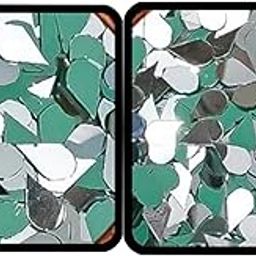 zomiconice All Shape Mirror Kit for Lippan Art and Craft Work and Free Glue 600 Medium and 600 Small Teardrop Shapes Mirrors, Total 1200 Piece (Teardrop1200)-35