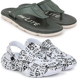 Combo Pack of 2 Slipper/Flip Flops/Slides/Clogs/Sandals for Men (V-Sultan Vs Cl-Style)-image-37