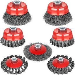 THE STYLE SUTRA® 7Pcs Angle Grinder Wire Wheel Brush Cup Set Multipurpose with Threaded Arbor | Home & Garden | Tools | Power Tools | Grinders-image-39
