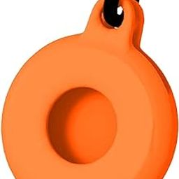 CALANDIS Silicone Protective Cover Hanging Buckle for Airtags Locator Orange-image-23