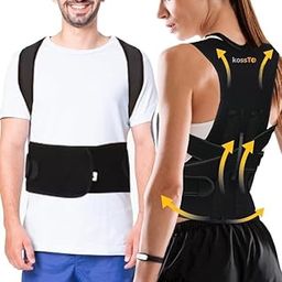 kossto Back Brace Posture Corrector for Women and Men, Shoulder Straightener, Adjustable Full Back Support, Upper and Lower Back Pain Relief (Universal Size) (Posture Corrector Belt)-14