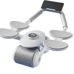 4-Elbow Support Ab Roller Automatic Rebound Abdominal Wheel with Phone Stand for Abdominal Exercise Machine, 2024 Abs Workout Equipment, Dolly Core Strengthening Trainer Fitness Belly Training Tool-picture-17