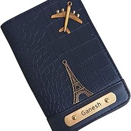 Customised Croco Passport Cover for Unisex| Extra Strap Look at Bottom | Quality Croco Passport Cover | Name On Passport Cover-picture-34