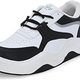 Women's Synthetic Leather Lace Up Casual Sneakers Shoes-39