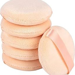 Round Makeup Sponge - Face & Body Powder Puff, Cotton Cosmetic Sponge for Contouring, Under Eyes & Corners (4 pc)-picture-11