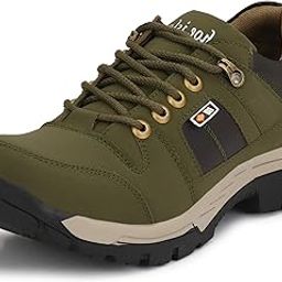 Black Leatherette Tough Heavy Duty Ankle Length Casual Boots Shoe Island For Men (BUN724-AZ)-image-99