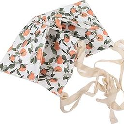 Hanging Diaper Bag High Capacity Printed Cotton Baby Headboard Storage Bag for Home (Orange)-image-5