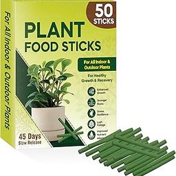 Plant Food Fertilizer Sticks For All Home Garden Indoor & Outdoor Plants | Plant Growth Booster |fertilizer for plants | Plant Booster for speed growth (50 STICKS)-image-52