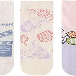 SocksXpress F.R.I.E.N.D.S. Official Merchandise - Pack of 3 Low-Cut Socks for Women | Central Perk & Iconic Quotes Design-picture-42