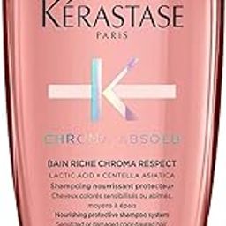Kérastase Chroma Absolu Riche Shampoo for Color-Treated Hair 250ml | Sulphate Free Colour Protect Shampoo | Medium to Thick Hair| Infused with 3 Restoring Acids and Centella Asiatica-15