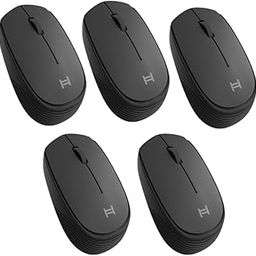 Wireless Mouse (Pack of 5) 2.4G Wireless Compact Size Latest Optical Sensor1000 Dpi 3 Button Mouse 10m Range LED Tracking, Scrolling Wheel, Easy to Carry Plug and Play-29