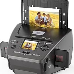 Digital Film & Photo Scanner, Slide & Negative Scanner Convert Negatives & Slides 35mm/135 Film, Business Card, Photo to 22MP Digital Photos, 4GB SD Card Included-picture-29