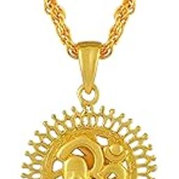 MISSMISTER Creations- Brass Gold plated Om pendant (MM2508PCDJ)-image-97